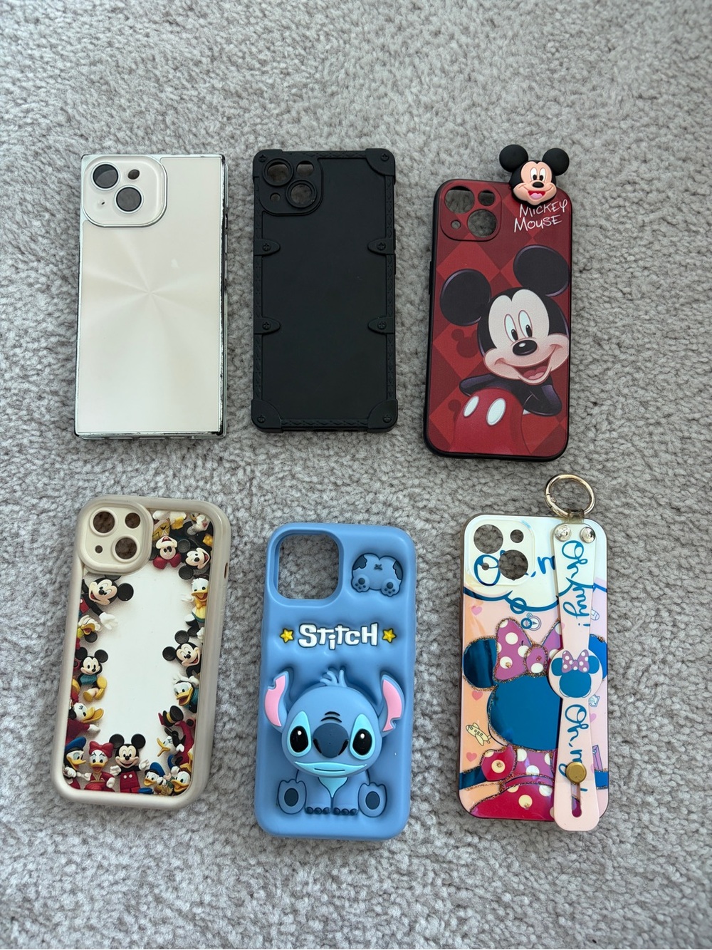 ✨ Disney / Character iPhone 14 Case Bundle of 6✨
